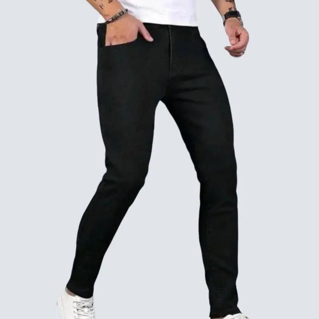 mens skinny fit jeans kain denim stretchable premium quality terbaik