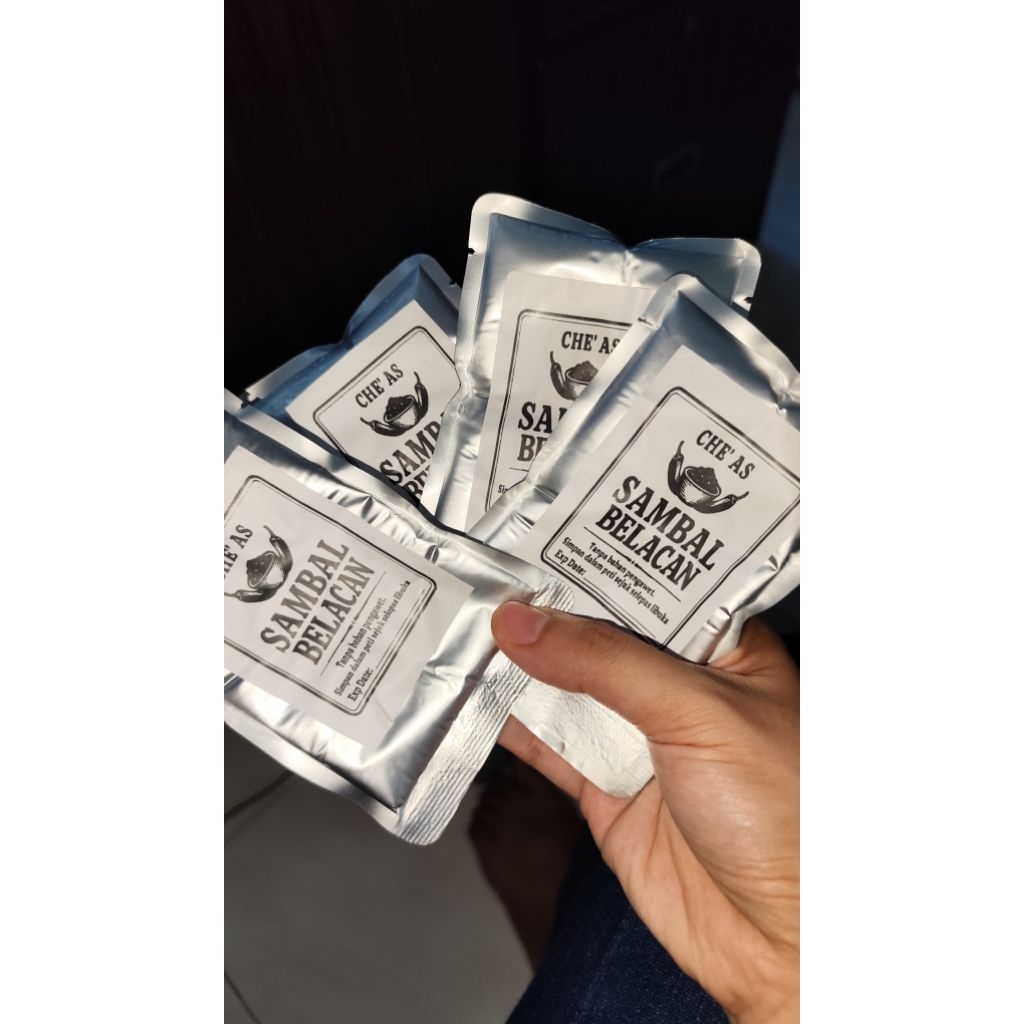 SAMBAL BELACAN LIMAU CHE' AS Travel pack / pocket friendly