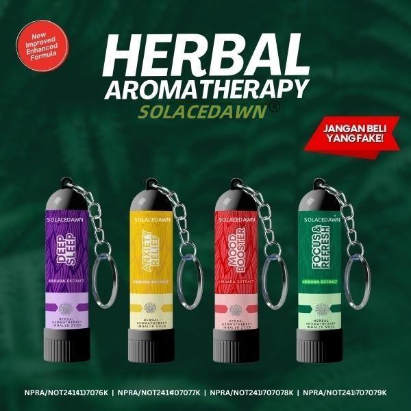 NR Herbal Inhaler Aromatherapy Ease Nasal Stick by Solacedawn Diffuser Essential Oil Stress,Anxiety ,Sleep,Focus,Mood