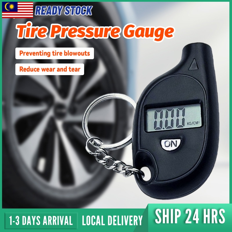 Mini Car Tire Pressure Detector Digital Tire Tyre Air Pressure Gauge Tester Portable Keychain Auto Car Motorcycle