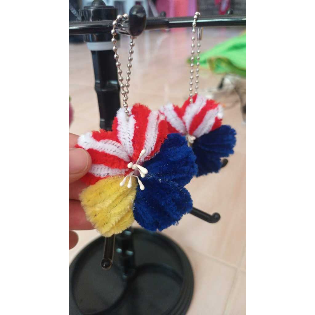 keychain bunga raya SEMPENA HARI KEMERDEKAAN
