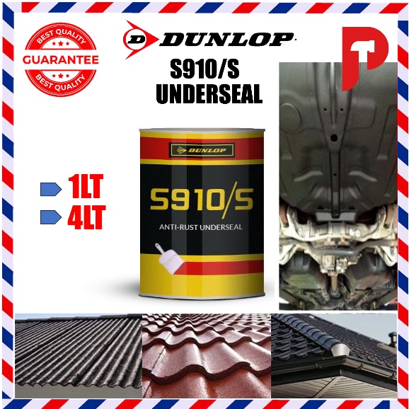 Dunlop S910/S Anti-Rust Underseal Adhesive   Ready Stocks   Anti-Karat Kalis Karat Bawah Kedap (1LT/