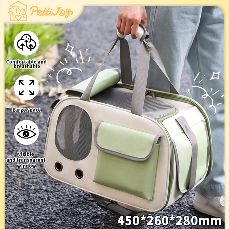 Cat Bag Carrier Backpack Large Portable Foldable Pet Beg Breathable Outdoor Travel Cat Bagpack