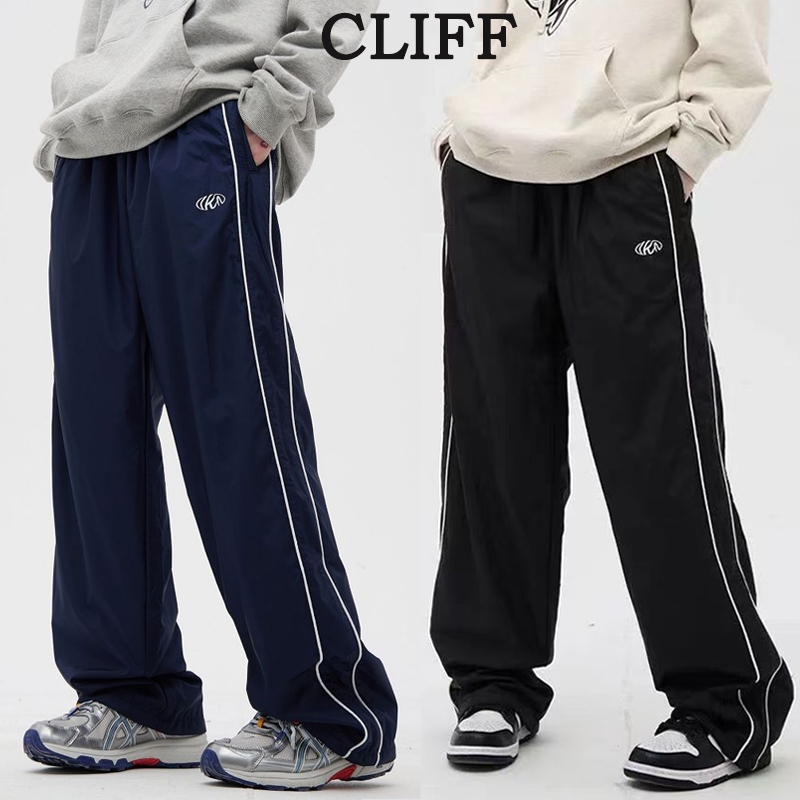 【Tempat Malaysia】CLIFF men seluar slack lelaki Korean Loose Sweatpants Casual Straight Pants Men's Loose Pants