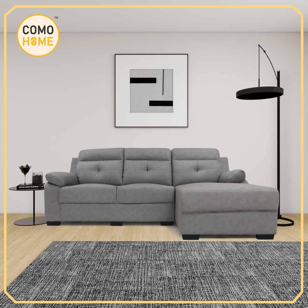 [FREE INSTALLATION] Como Home NORA L Shape Sofa (8888) | Easy to Clean Fabric | Ready Stock | 沙发