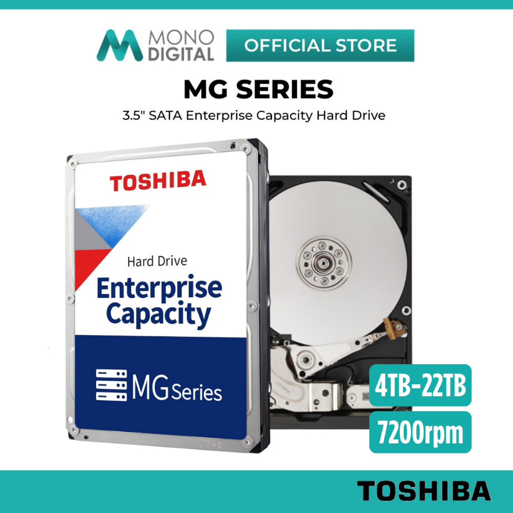 Toshiba MG Series Enterprise Internal Hard Drive 24TB 22TB 20TB 18TB 16TB 14TB 12TB 10TB 8TB 4TB 720