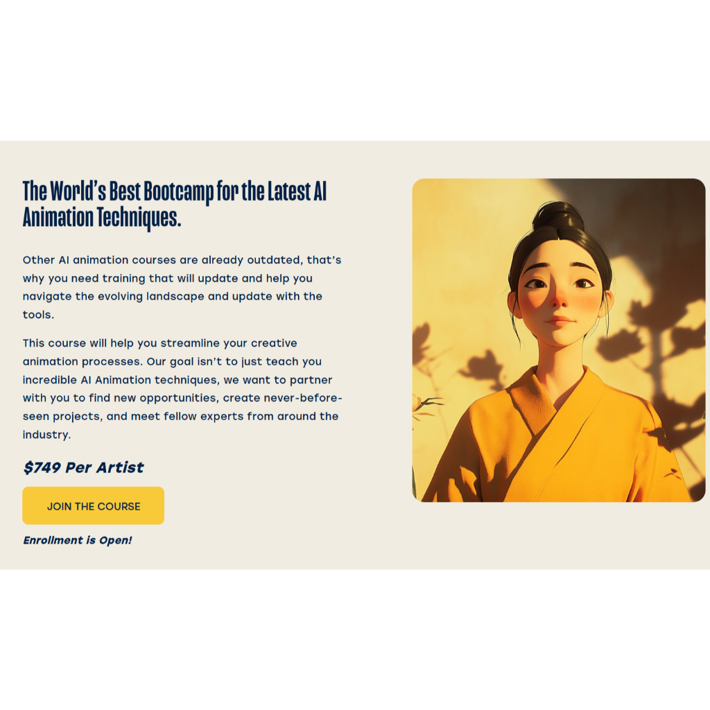 Make Ai Video Course - Curious Refuge – AI Animation
