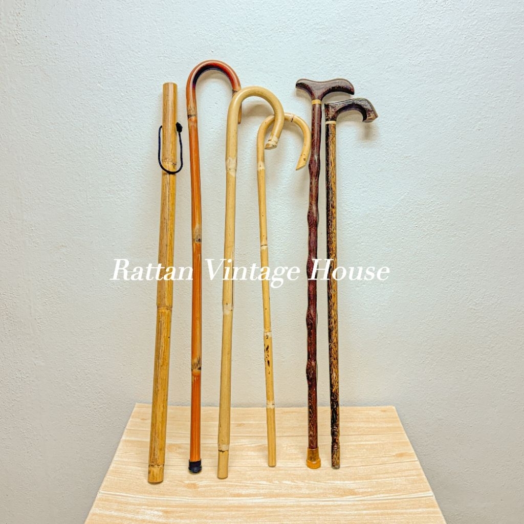 (Rattanvintage) 🔥 32-35inch Rattan Manau Stick | Tongkat | Walking Stick | Jogging Stick | Exercise Stick | Rotan Manau