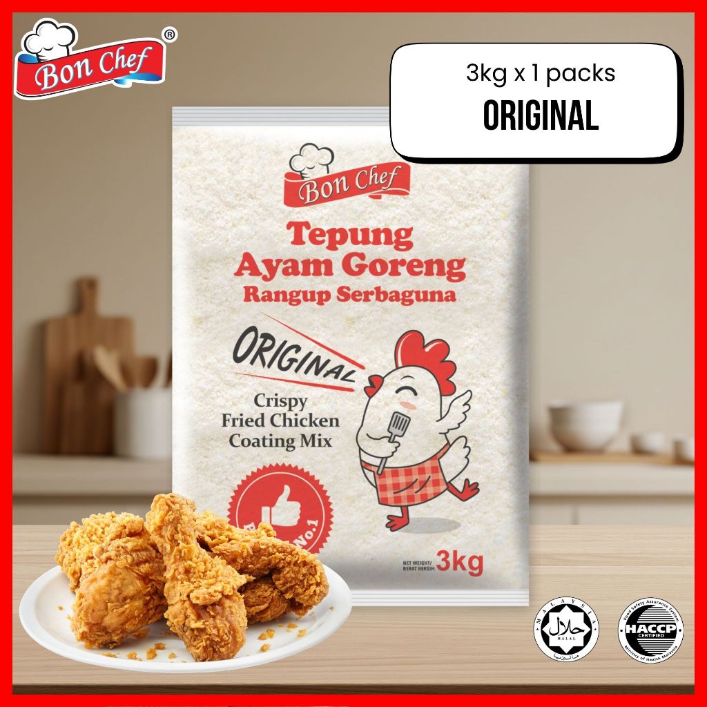 3KG Tepung Ayam Goreng Original Bon Chef