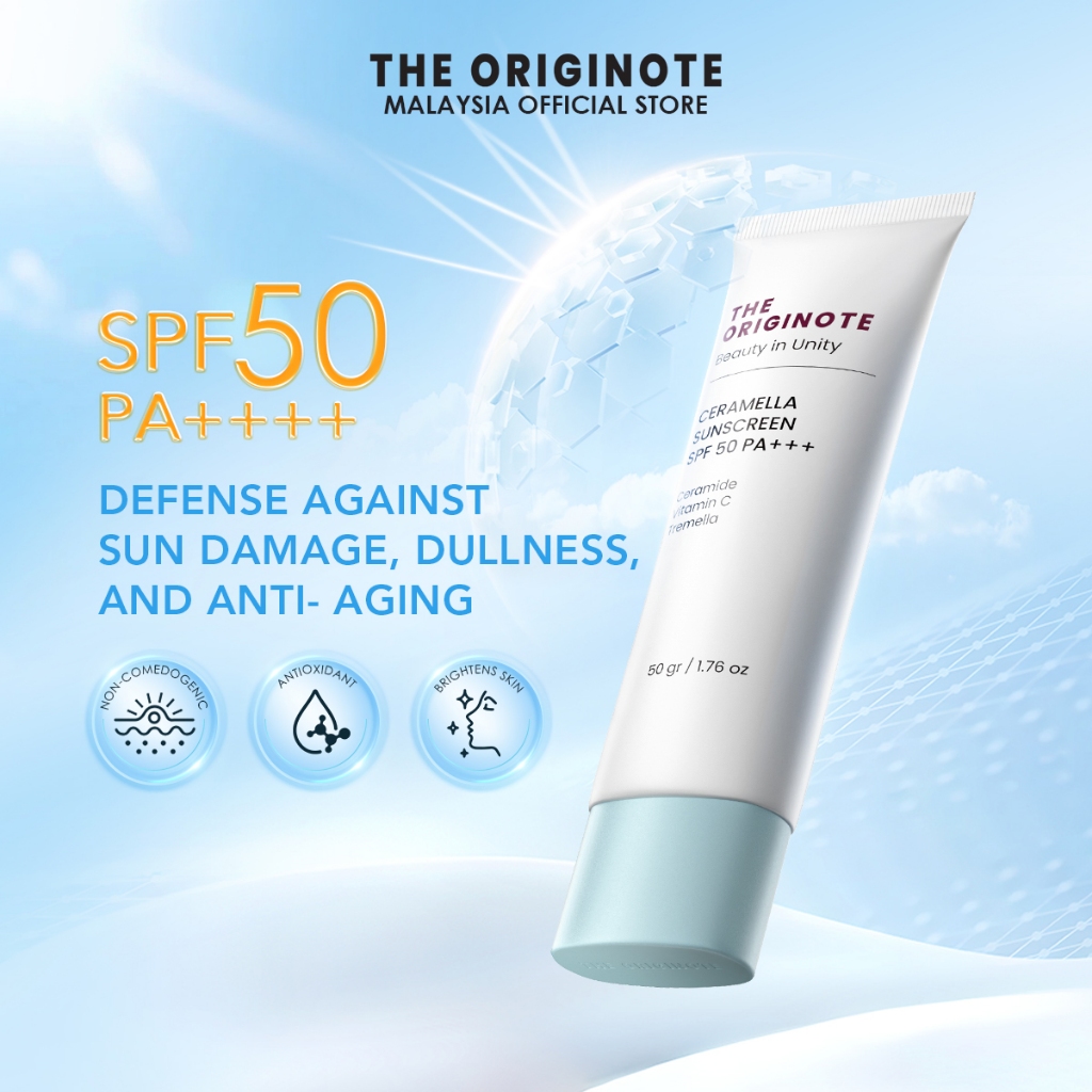 The Originote Ceramella Sunscreen SPF 50 PA+++ - Sun Protection Sunblock Cream 3D Ceramide