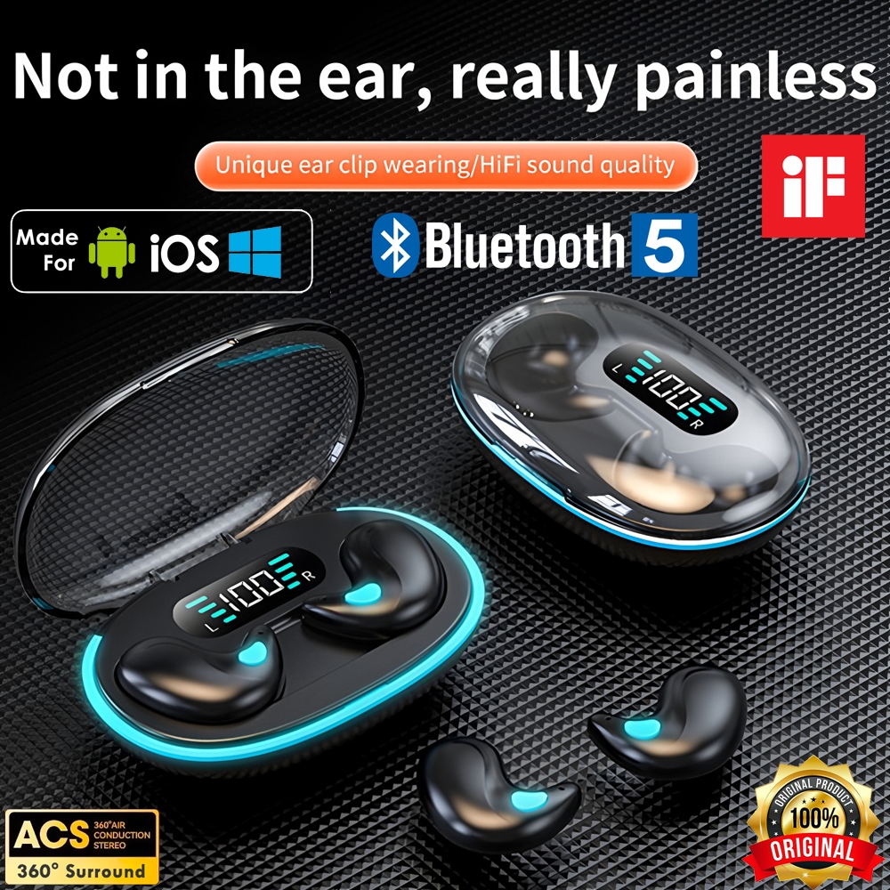 X55 Mini Wireless Earbuds Stereo Hidden HIFI Music Game Sleep Noise Reduction