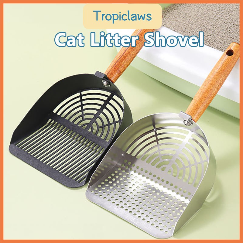 Cat Litter Scoop Stainless Steel Penyedok Pasir Kucing Sand Filter Shovel Pet Toilet Cleaning Tools