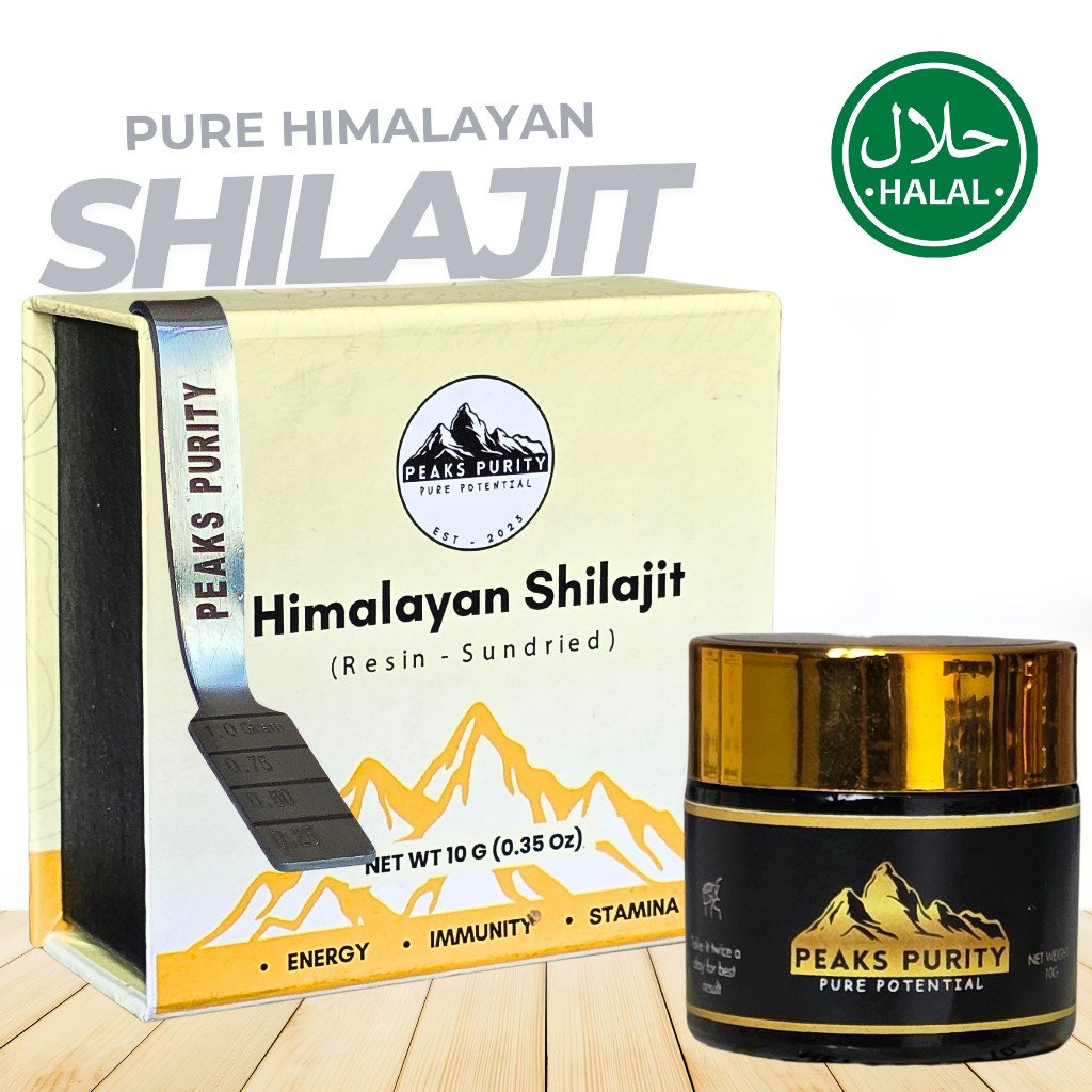Pure Himalayan Shilajit 100% Natural Remedy from Himalayas Pakistan/Laboratory Approved/Free Spoon⁹