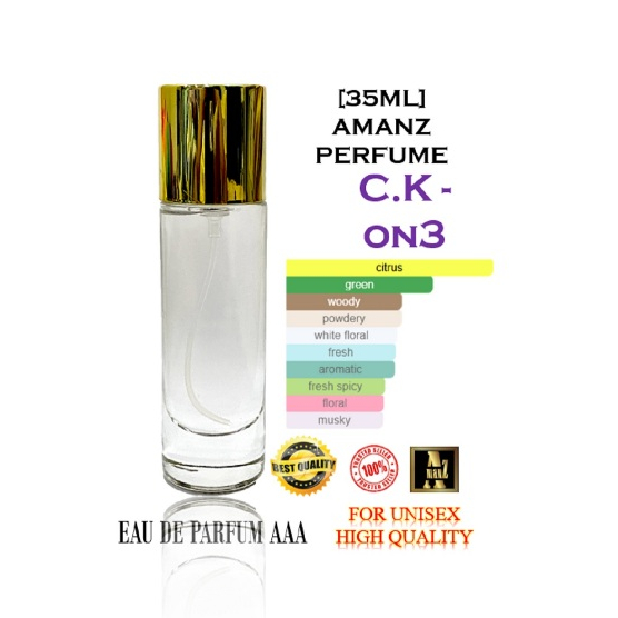 Perfume C.Ks - On3 (amanz Perfume) (35ml) Eau De Parfum Minyak Wangi Edp