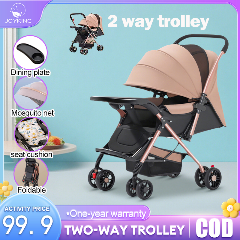 Ready Stroller baby 2way Foldable&Lightweight Kereta Bayi Travel Magic Trolley Lie&Sit with Mosquito Net 嬰兒手推車