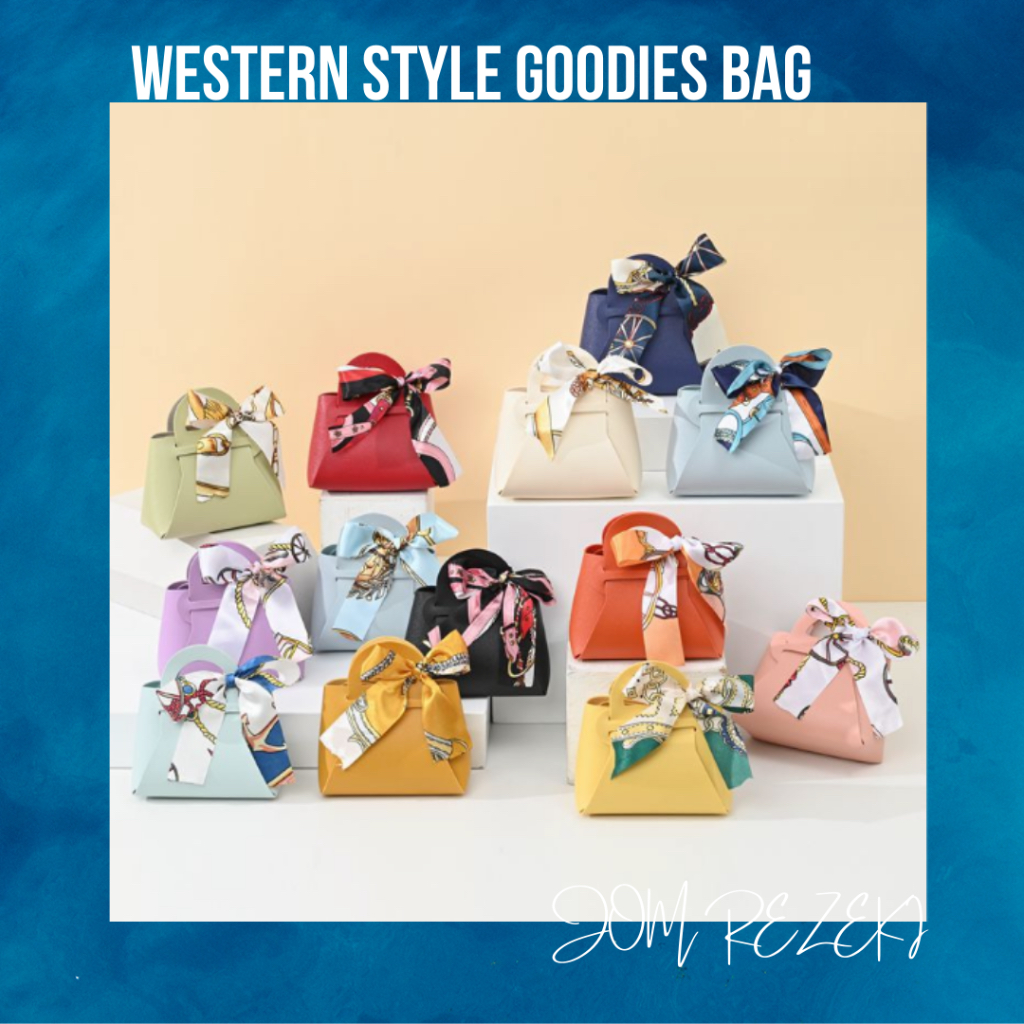BORONG JOM European Style Leather Gift Bag Goodies Bag Doorgift Bag Wedding Kahwin Christmas Gift Bag