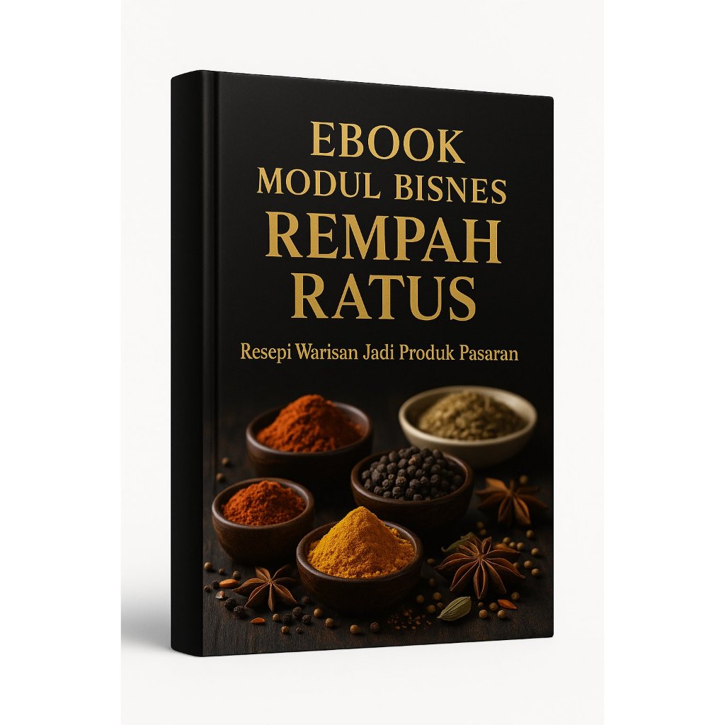 EBOOK MODUL BISNES REMPAH RATUS | Panduan Lengkap Bisnes Rempah & Herba, Dari Dapur ke Pasaran