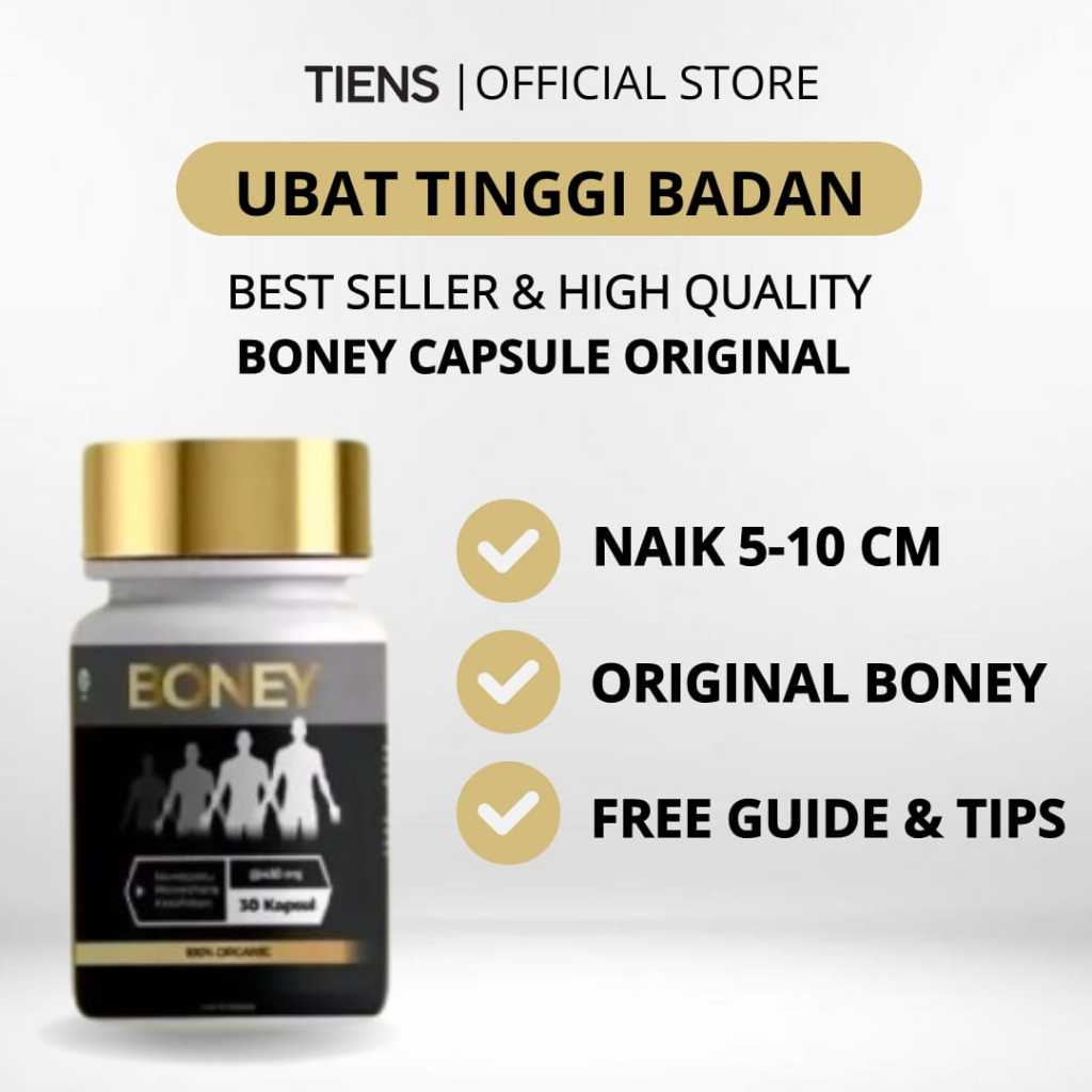 UBAT tinggi Badan Boney - height Calcium Boney supplement tambah tinggi badan - peninggi badan Boney Original Capsule