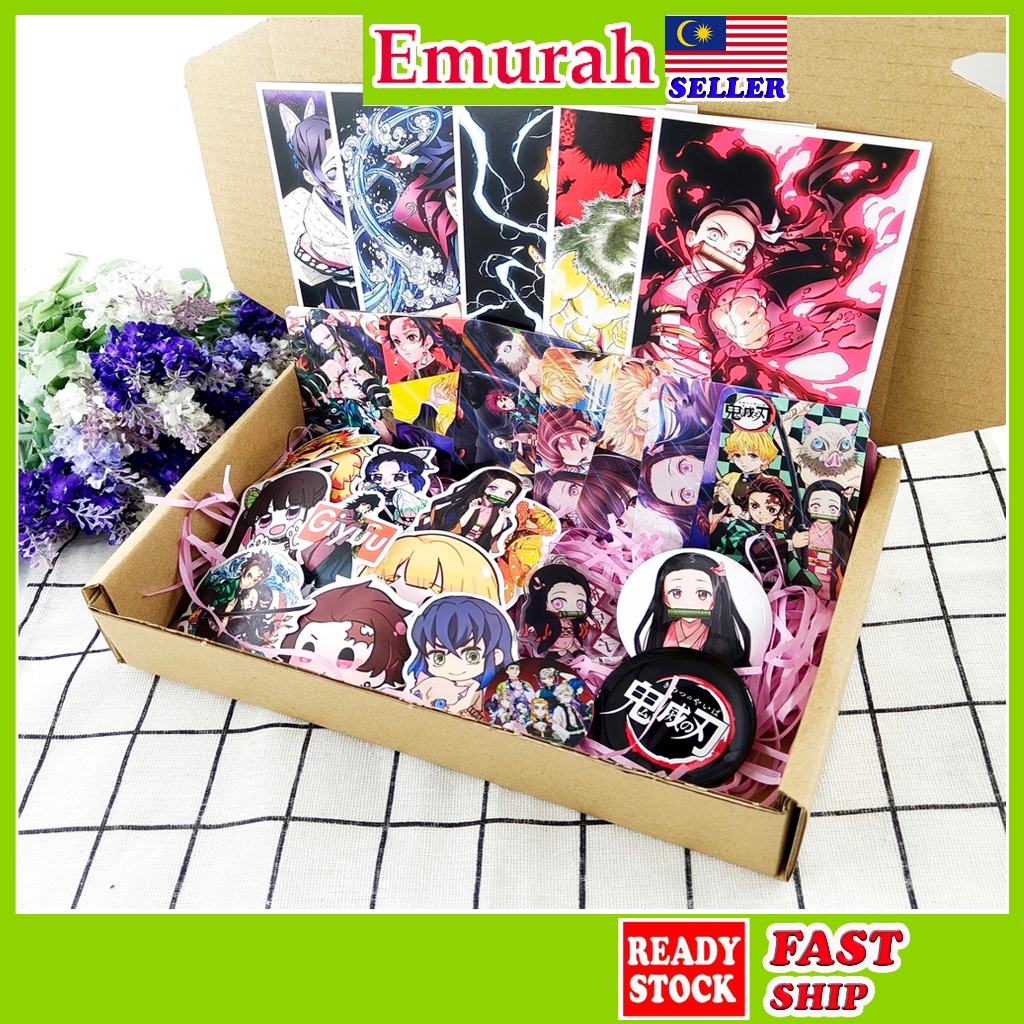 Demon Slayer GIFT BOX Present Birthday GIFT hadiah anime Tanjiro Nezuko Giyu Rengoku Shinobu
