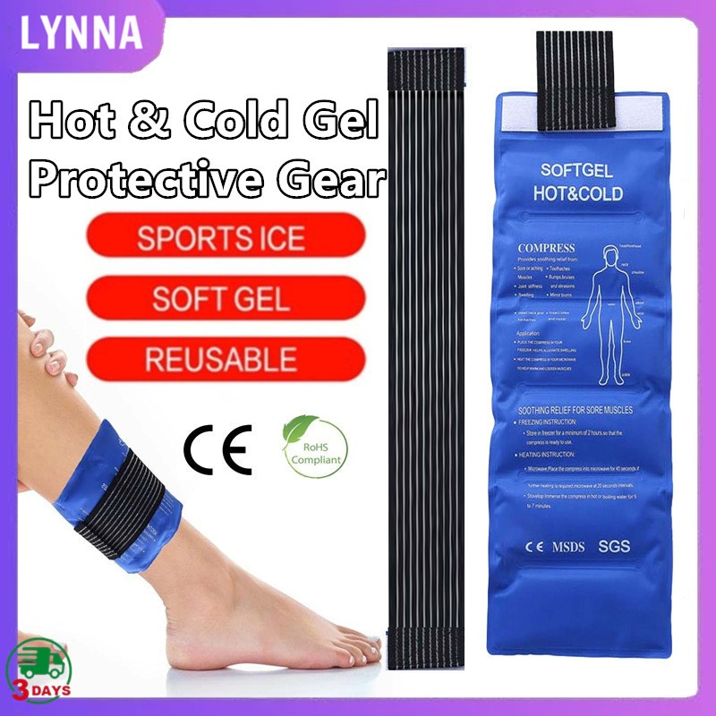 Hot & cold gel protective gear Tie Gel Cold Hot Pack Compress Reusable Wearable Ice Pack for Muscle Strain Sprain Injury