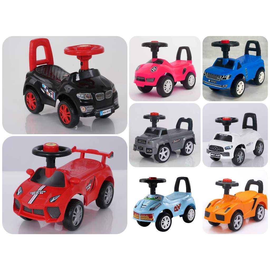 UMUR 1 - 3 YEARS TAHUN KIDS BUDAK KANAK TOLOCAR PUSH CAR RIDE ON TOY 4 WHEELS RODA KERETA MAINAN KAKI TOLAK HORN
