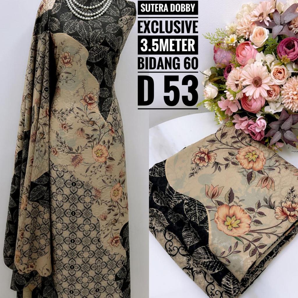 Kain Dobby Digital Premium Silk Exclusive ,Ready stock