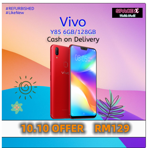 10.10 Promotion VIVO Y85  6GB/128GB Fingerprint&Face Id Condition Tiptop