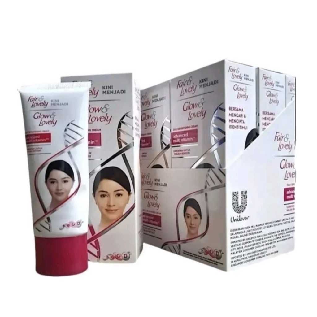 Krim Pencerah Harian Asli Fair & Lovely 80gm(1pcs) - Glow, Facial Skincare - Sunscreen by Glow & Lovely