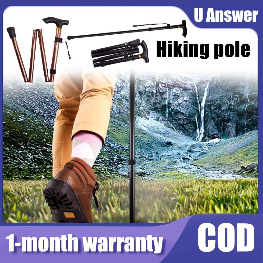 Tongkat for Senior Care丨Walking Pole Aids丨Medical Foldable Flexible Cane Walker Crutch Aid Mobility丨Mountain Tongkat