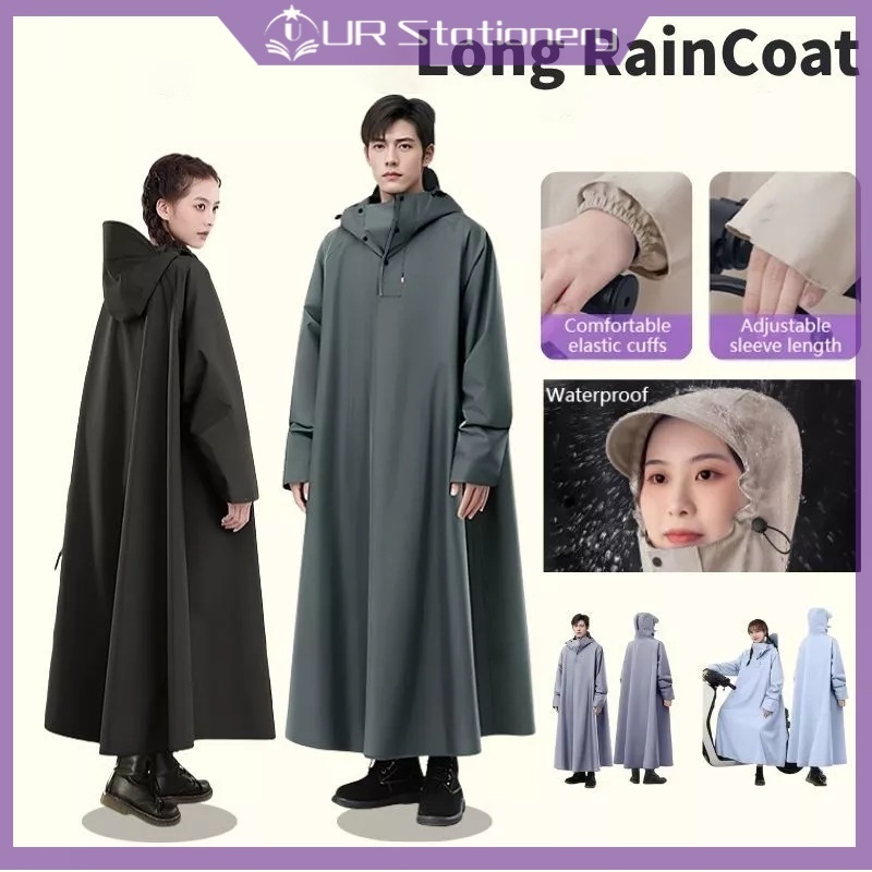 Women Men Thick Waterproof RainCoat Hoodie Poncho Rain Coat Outdoor Travel Rainwear Reusable Rain Coats 雨衣 J54