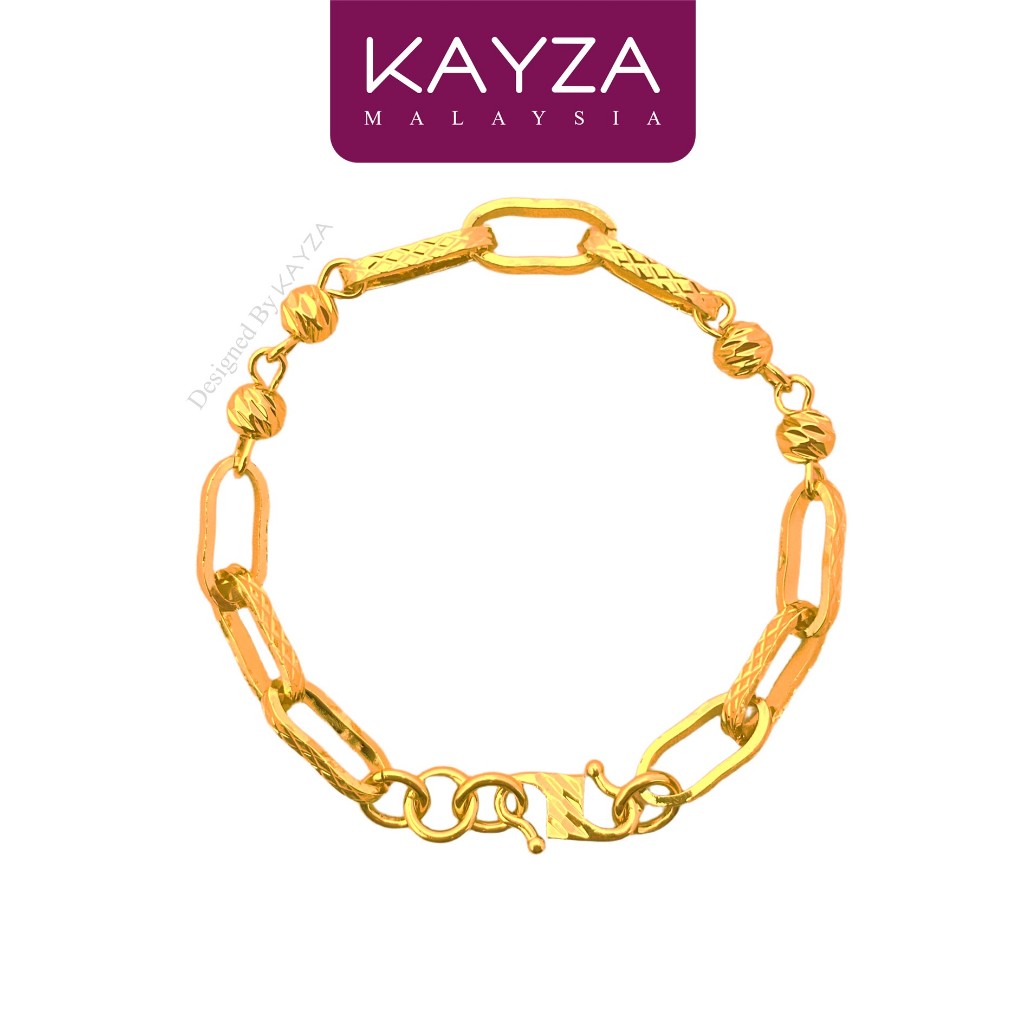 43B (10g) KAYZA Quad Gleam Bracelets & Bangles Handcrafted Designs in Vietnamese Emas