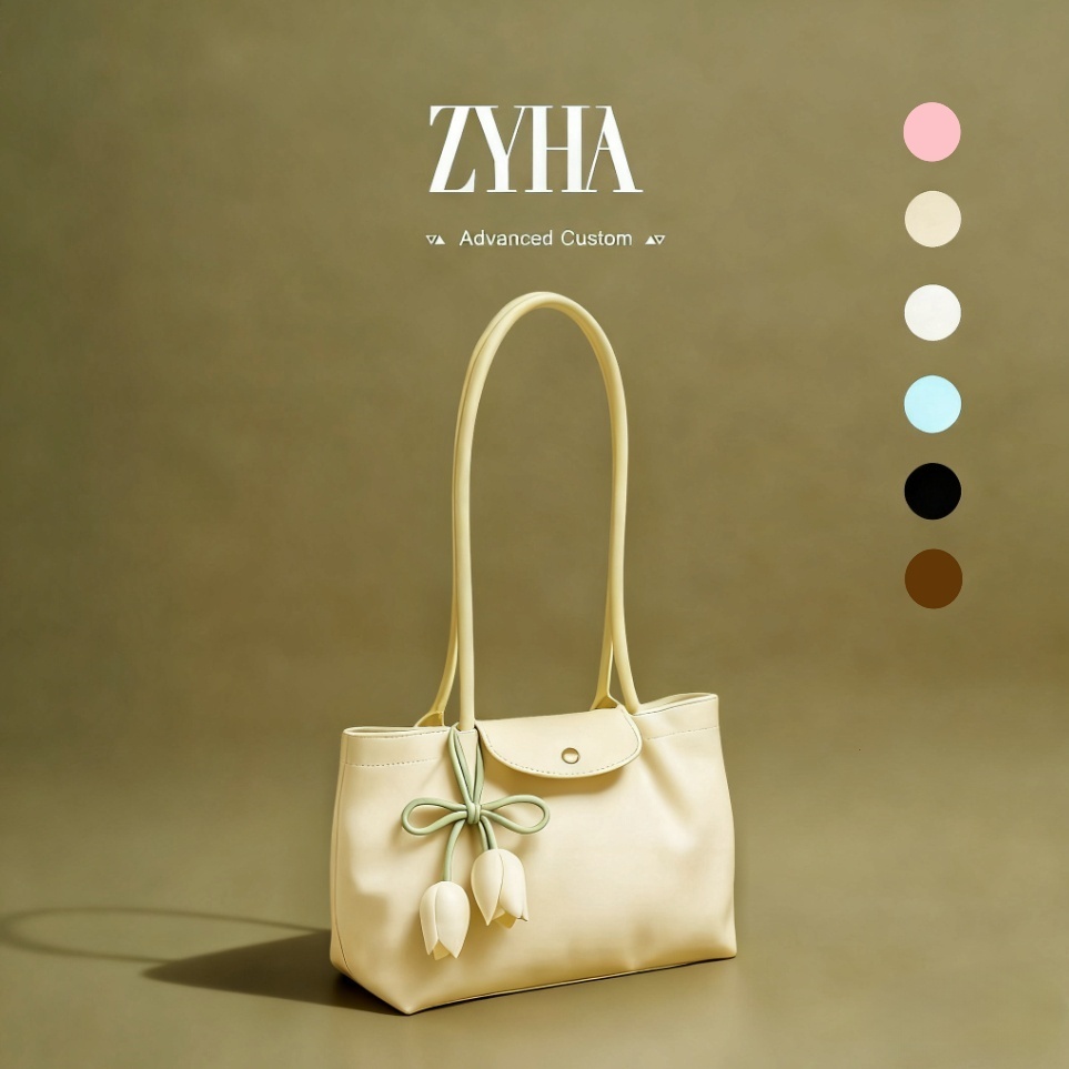 【SUDAH DITAMBAH STOK】ZYHA Korean Version Retro Tote Bag Large Capacity Shoulder Bag Summer Ladies Bag Luxury Designe-159