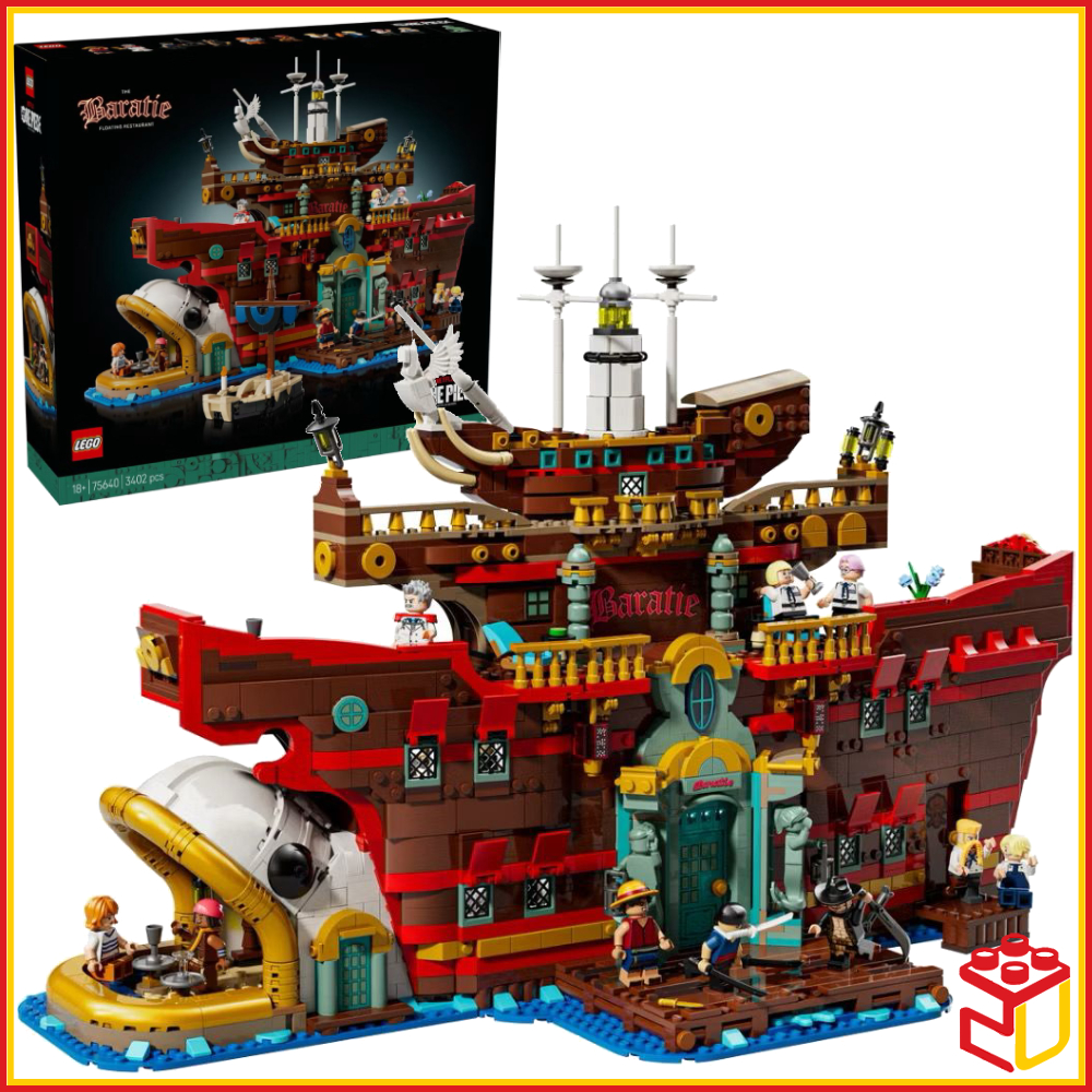 (Ready Stock) 75640 Lego One Piece The Baratie Floating Restaurant Building Toy (3402 Pieces)