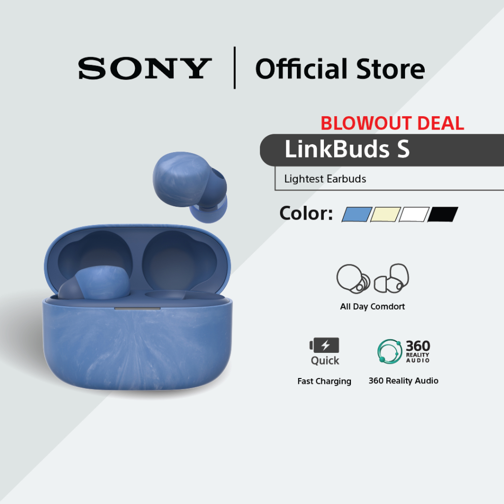 [BLOWOUT DEAL] Sony LinkBuds S Wireless Earphones | Active Noise Cancelling | Ultra Lightweight | WF-LS900N