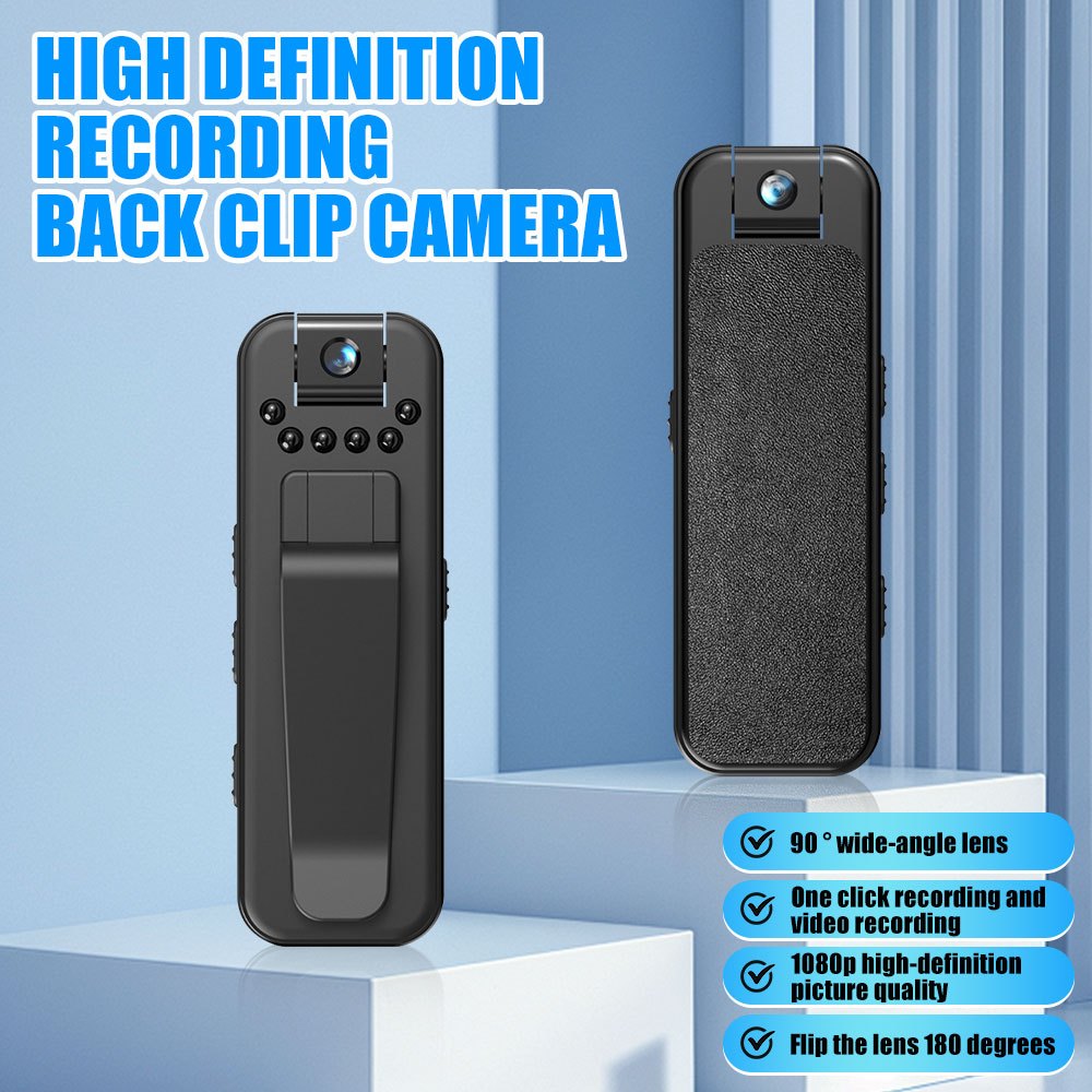 1080P Mini Body Worn Camera for Security & Law Enforcement | Portable Wearable Video Recorder with Night Vision