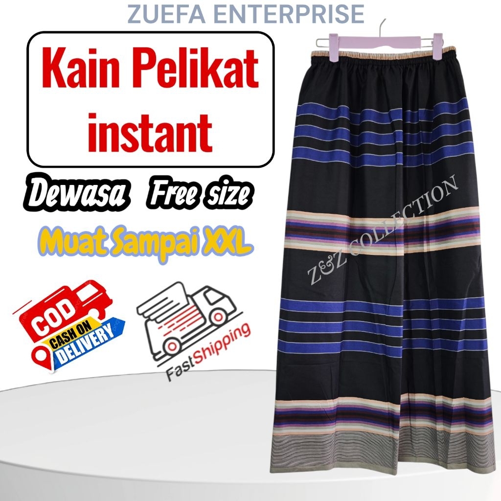 Kain Pelikat Siap Getah,Kain pelikat instant,Kain Sarung lelaki dewasa