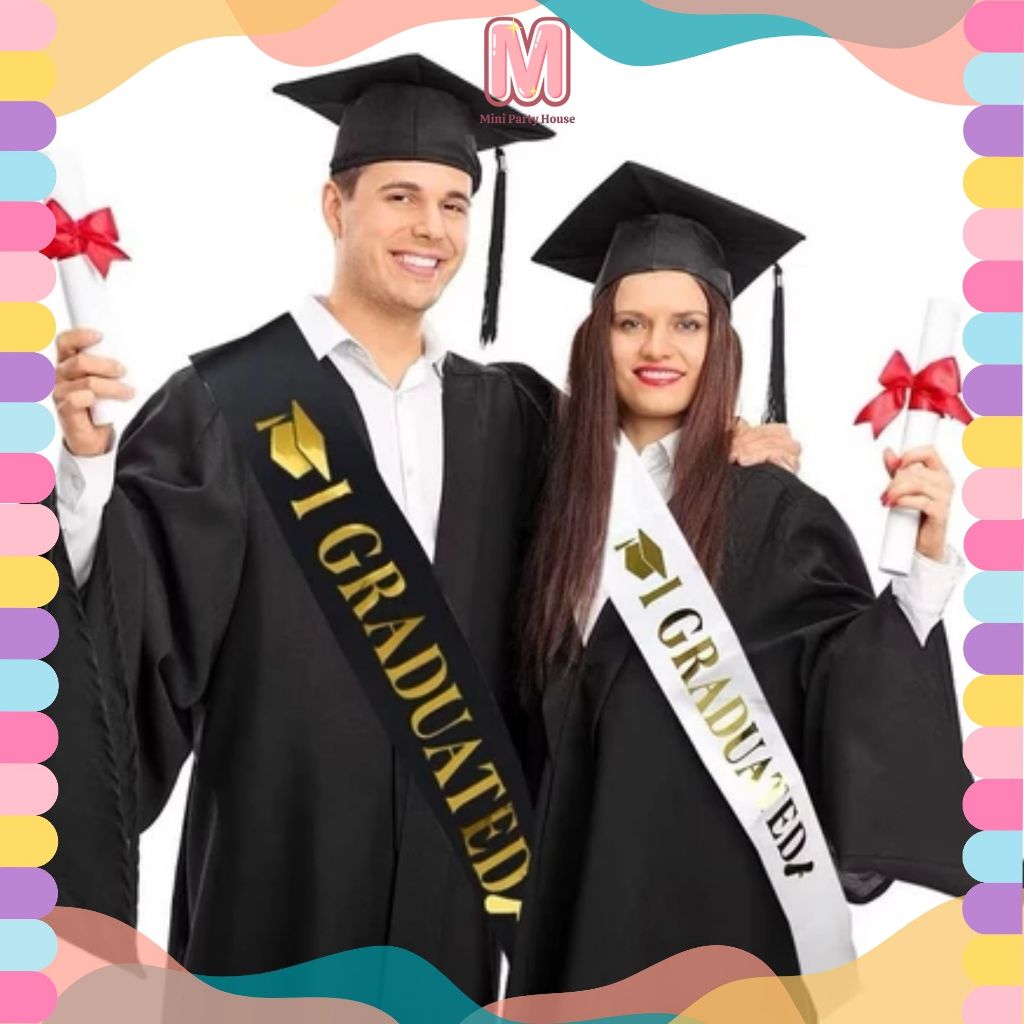 New Design I Graduated Sash Graduate Sash Graduation Party Decoration Photo Booth Props