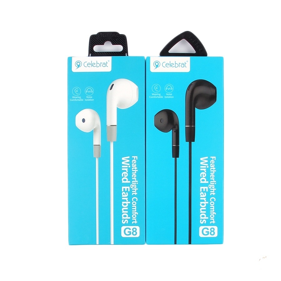 Celebrat G8 Bass Stereo Sound Wired Fit-in Ear Earphone