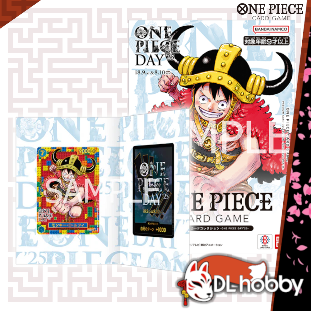 One Piece Luffy Elbaph Promo Card and DON!! Card One Piece Day 2025 Japanese Version