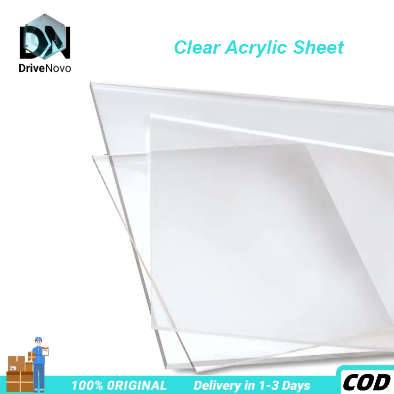 DriveNovo CHEAPEST PRICE 10pcs!! A4 Size Transparent Clear Acrylic Sheets 2MM 透明亚力克板
