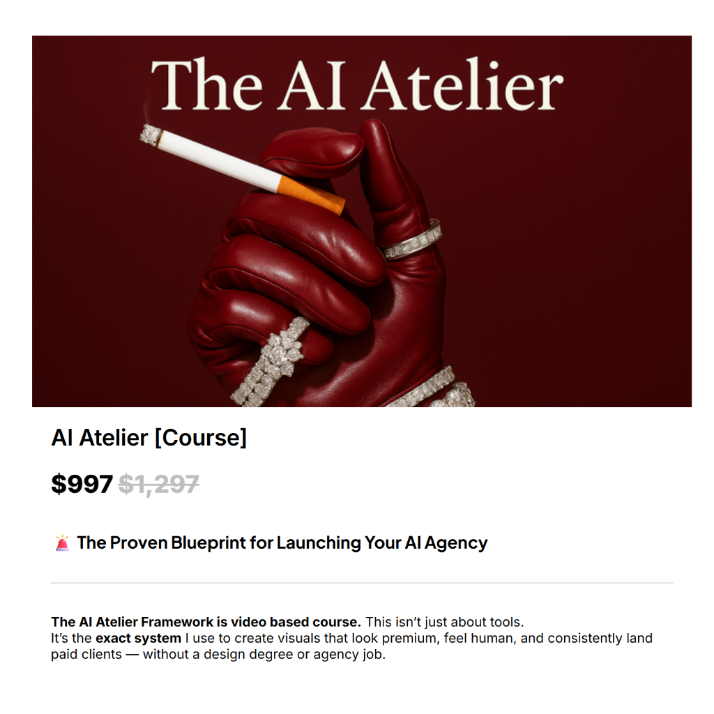 [Ai Design Video Course]- Niko X Studios - The Ai Atelier + Update | Learn Ai Designer Video Lessons