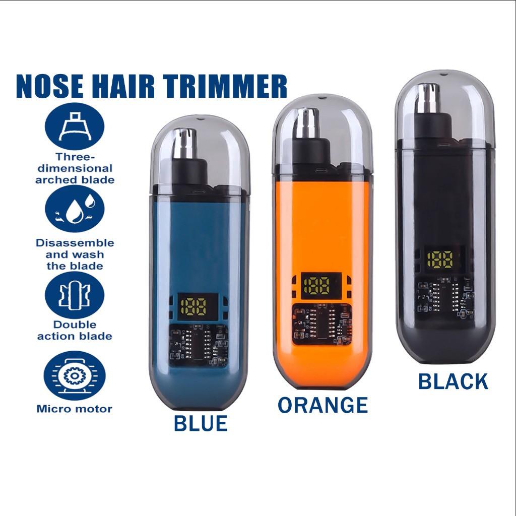 Rechargeable Nose Hair Trimmer To Clean Nostril Hair Mini Shaver Nose Hair Removal Kit pencukur gunting