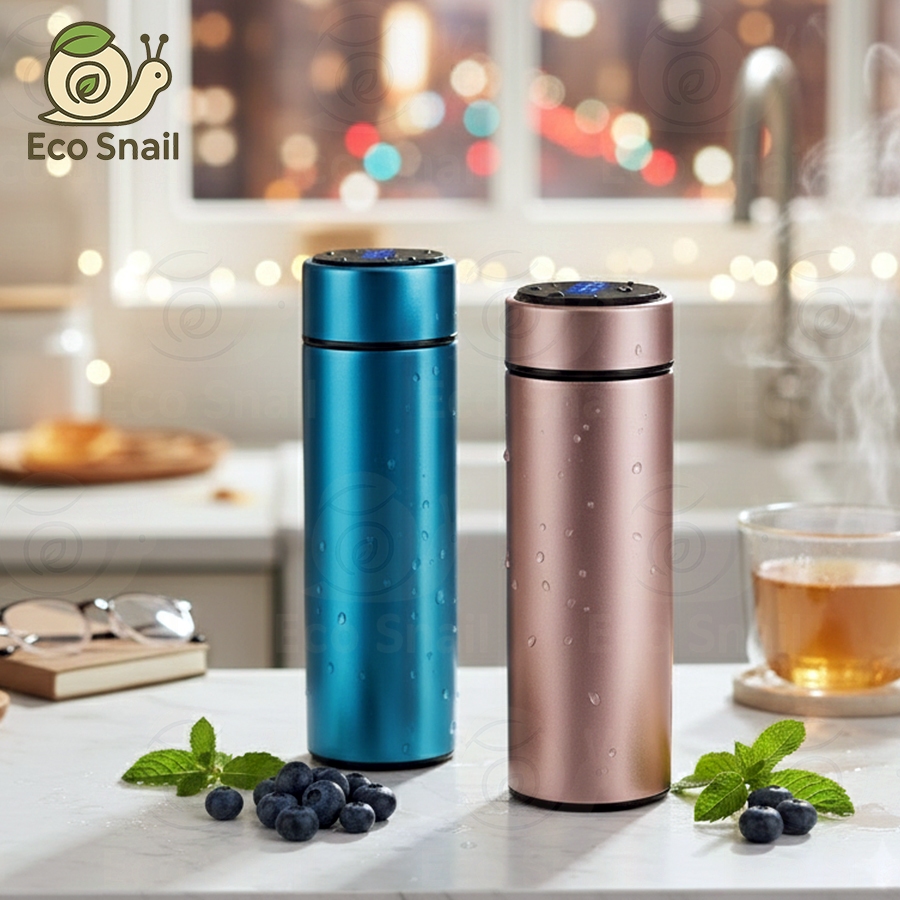 Eco Snail SMART LED THERMOS BOTTLE 智能 LED 保温杯
