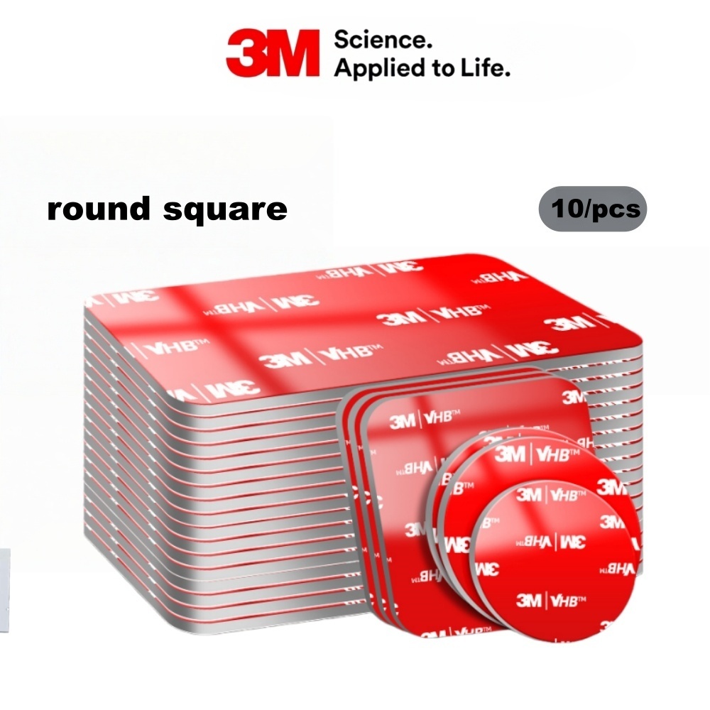 3M Official Genuine Double Sided Tape Clear PE Foam Heavy Load Heat Resistant for Car Holder 5pcs