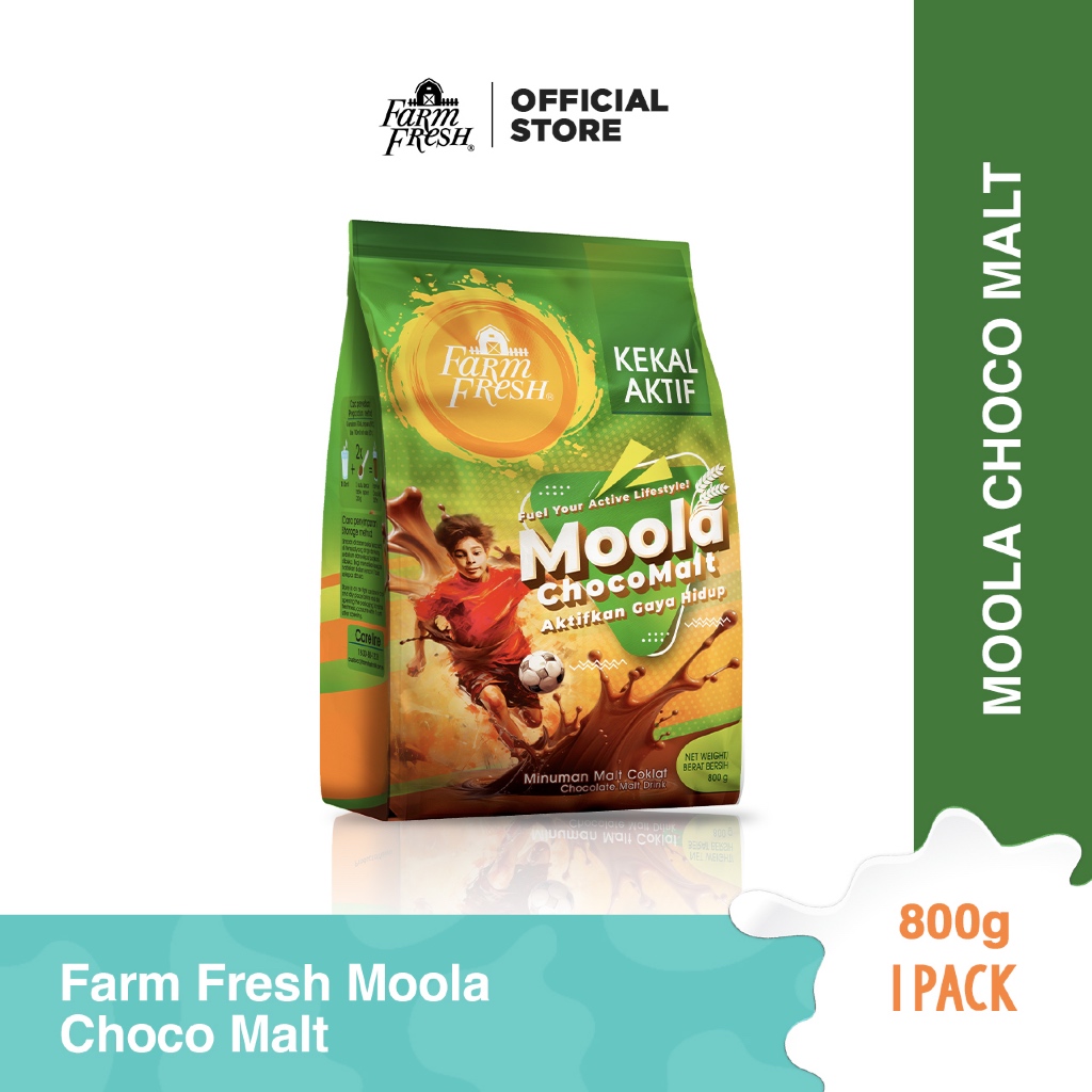 Farm Fresh Moola Choco Malt Powder 800g x 1 Pack