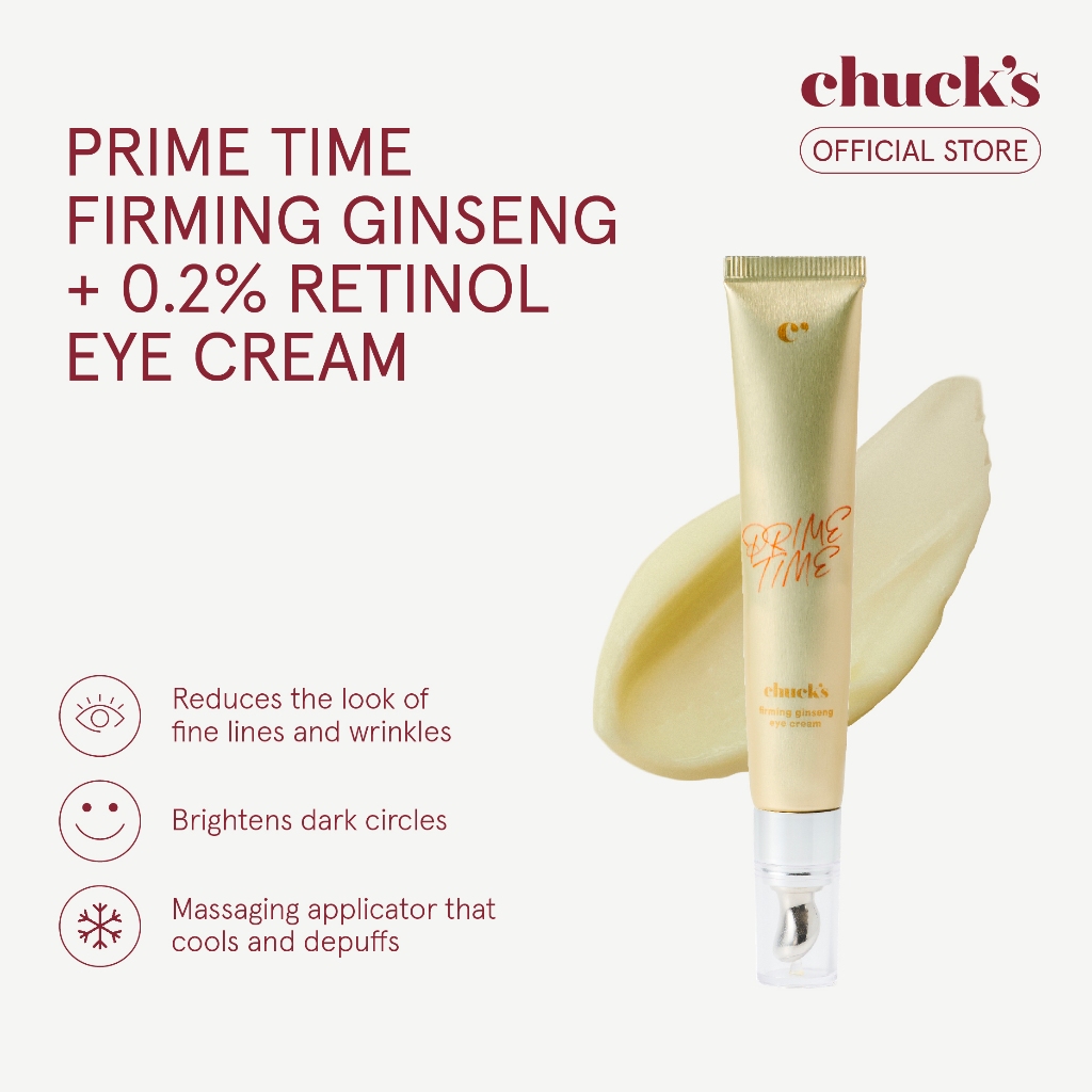 Chuck’s Prime Time Firming Ginseng + 0.2% Retinol Eye Cream