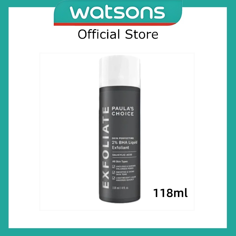 Paula's Choice 2% BHA Salicylic Acid Liquid Exfoliator 118ml Skin Perfecting Pembersih Por-por Blackheads Removal Oil Co