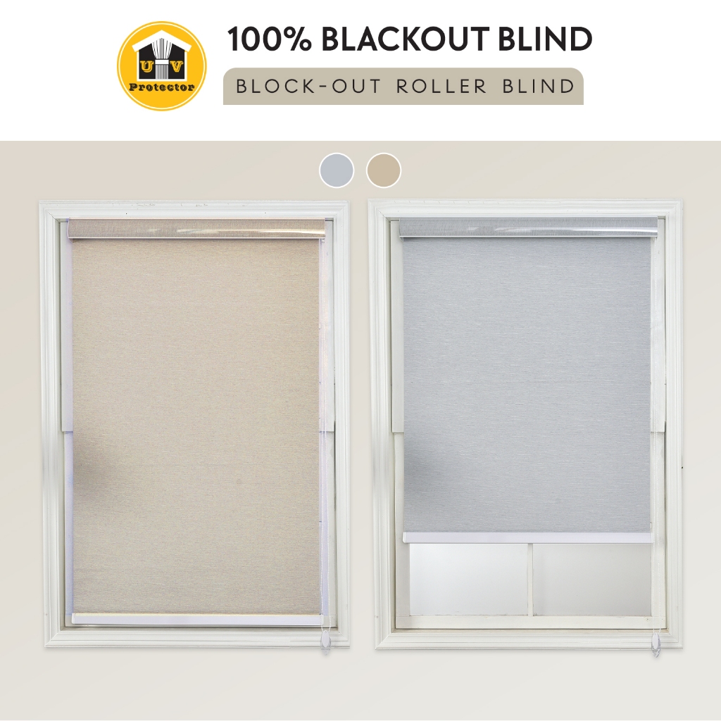 Block Out BLIND 100% Blackout Guaranteed Condo Office Commercial Use Bidai Roller Hotel Grade Window