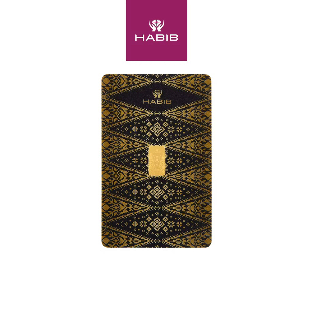 Habib Gold Bar 1g 999.9 Songket New Edisi Original resit