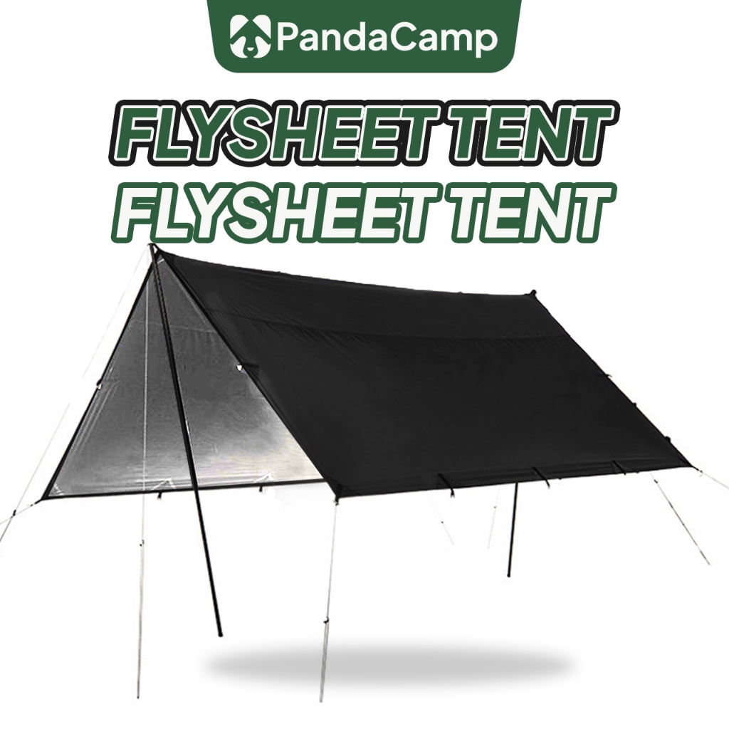 Flysheet Tent Camping Kanopi Khemah Outdoor Tarp Waterproof Fishing Shelter Cover Rain Sun Shade